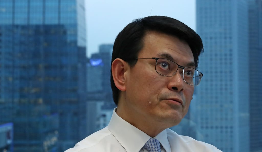 Edward Yau called for a fresh way to look at the city’s economy – not by measuring each industry’s numerical contribution to the GDP, but how they support each other. Photo: Nora Tam