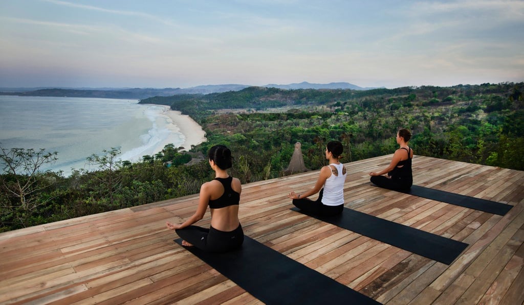 Nihiwatu’s yoga pavilion.