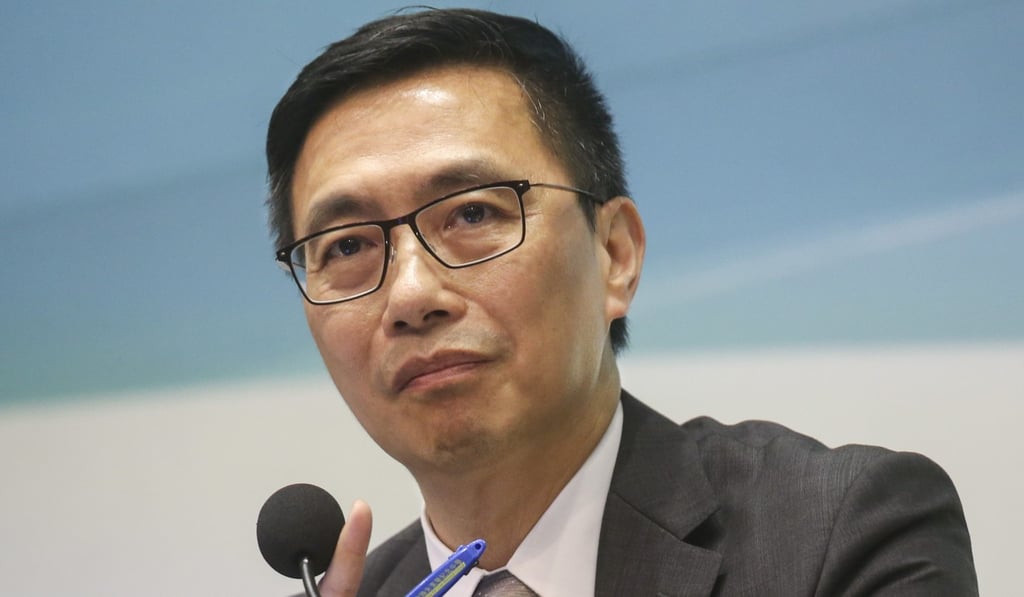 Secretary for Education Kevin Yeung Yun-hung spoke at the Legislative Council in Tamar on Tuesday. Photo: K. Y. Cheng