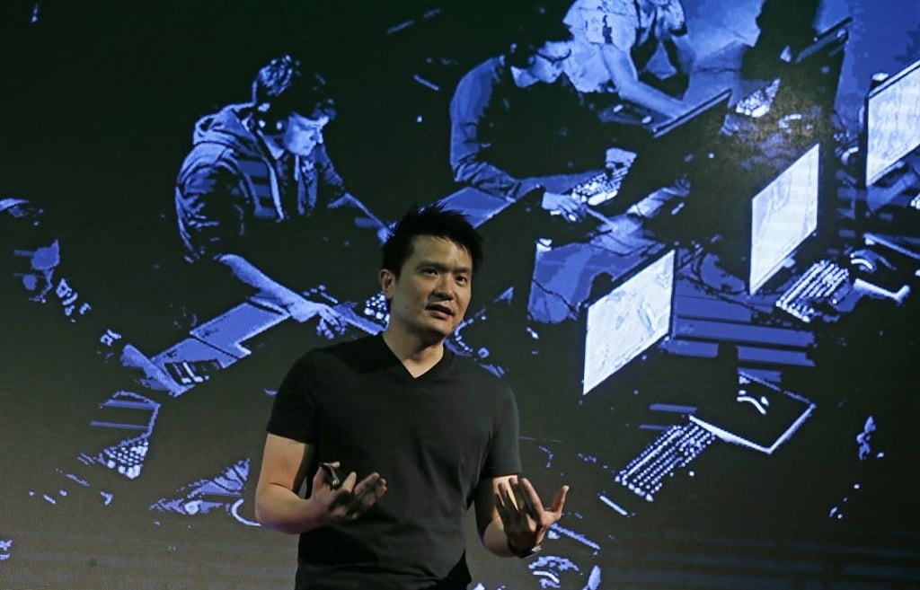 Tan Min Liang, co-founder, CEO and executive director of Razer, attends a press conference on the proposed listing of Razer. Photo: Dickson Lee