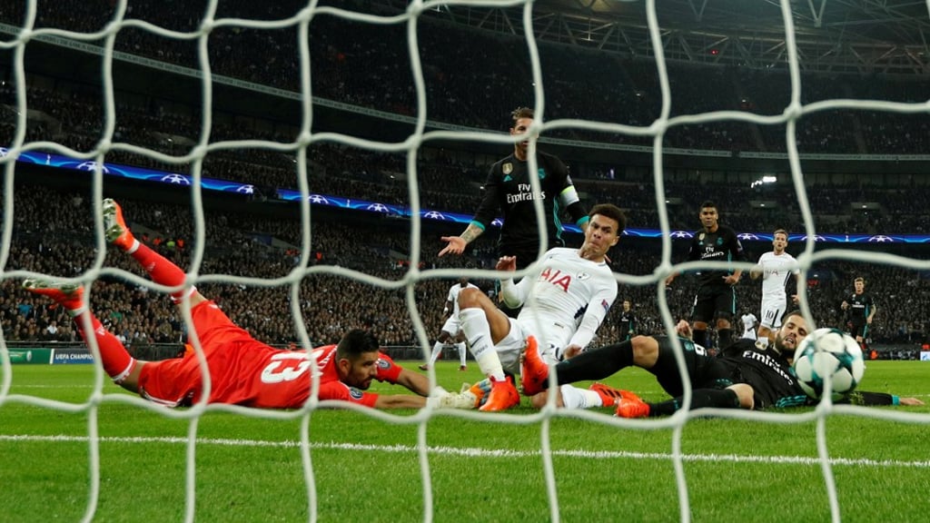 Alli steers in the opener. Photo: Reuters