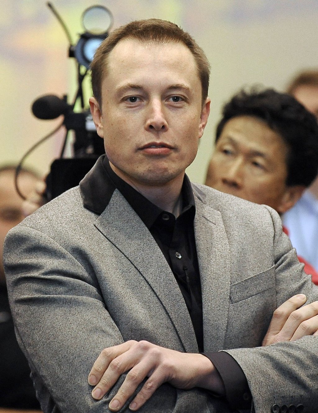 Elon Musk speaks at the unveiling of the new Tesla Model S all-electric sedan in 2009. Photo: AFP