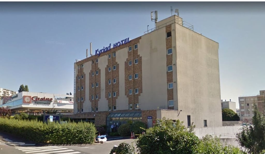 The attack took place in the car park of the Kyriad Hotel in the Val-de-Marne suburb of the French capital. Photo: Handout