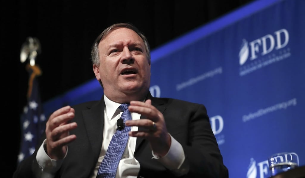 CIA director Mike Pompeo speaks during the Foundation for Defence of Democracies National Security Summit in Washington on October 19. Pompeo says the North Koreans may be able to target the US mainland with a nuclear weapon in the upcoming months. Photo: AP