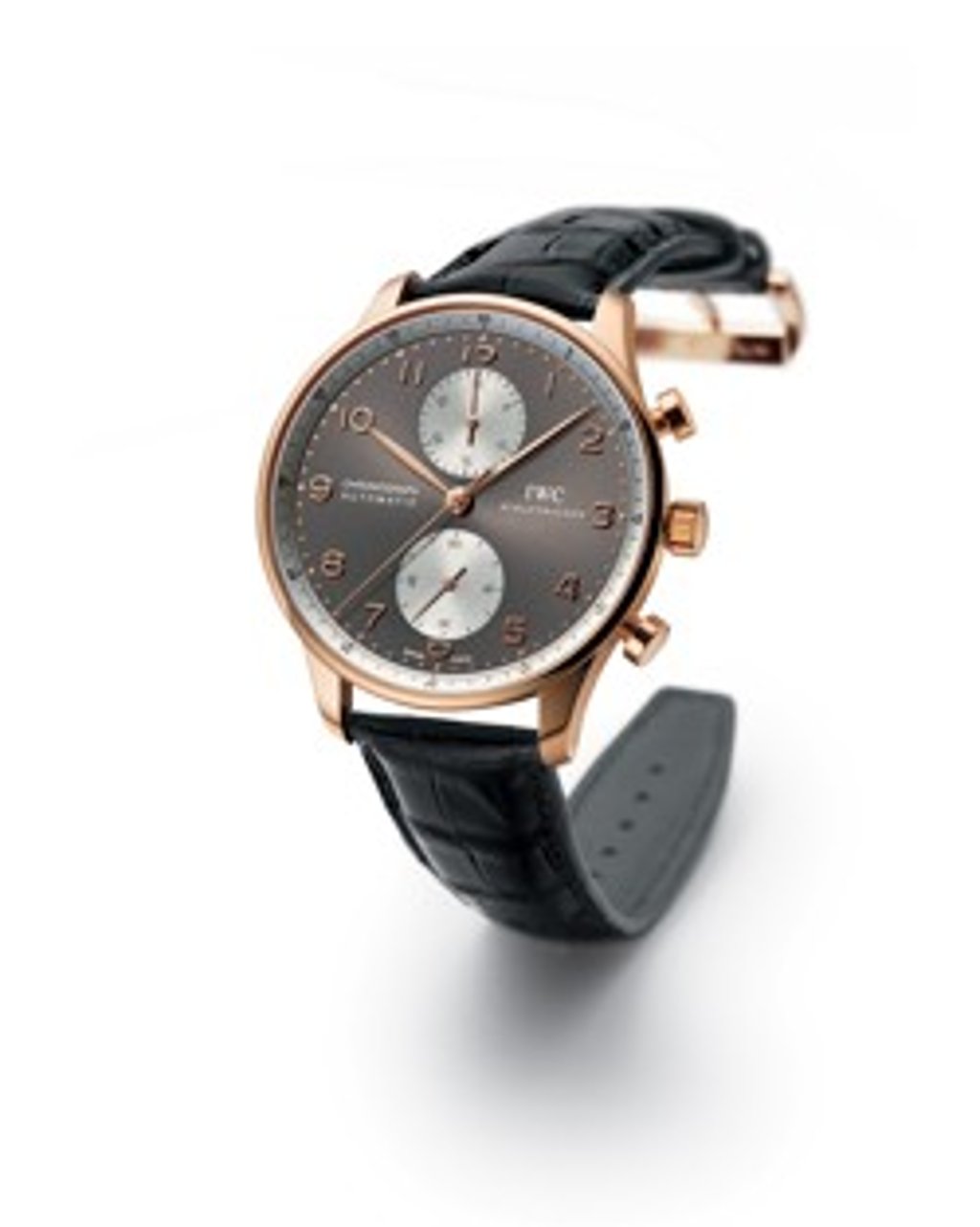 IWC Portuguese Chrono Automatic Jackie Chan Limited Edition. ‘Jackie Chan, who used to be my manager, gave me the watch. I got the number 11 watch from the limited series. He managed me for 11 years,’ Wu says.