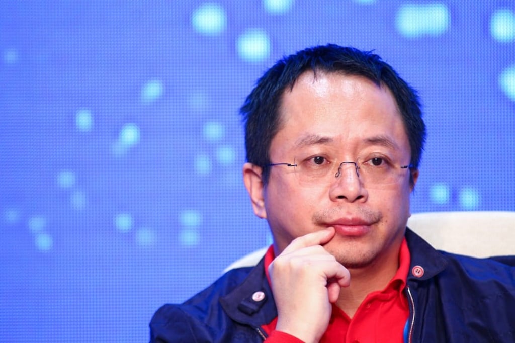 Zhou Hongwei, chairman of Qihoo 360, is pictured at a forum in Wuhen on November 17, 2016. Photo: Simon Song