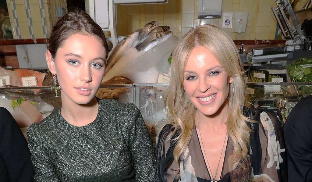 Iris Law (left) and Kylie Minogue.
