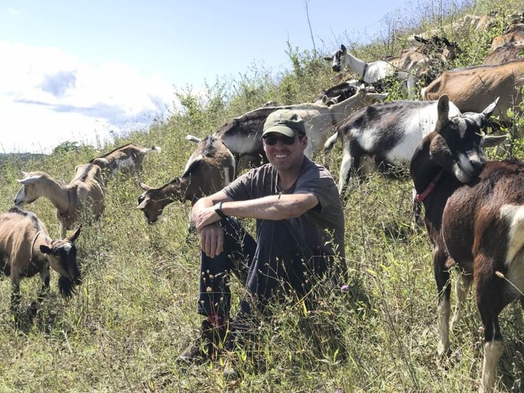 Not your standard office: Mark Spitznagel with his team. Not your standard office: Mark Spitznagel with his team.