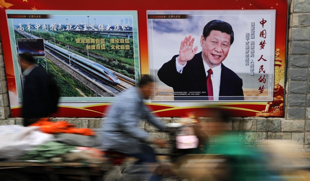 A poster featuring President Xi Jinping is displayed along a street in Beijing. Xi’s in-depth thinking on the patterns of globalisation point to a direction for the future. Photo: AP A poster featuring President Xi Jinping is displayed along a street in Beijing. Xi’s in-depth thinking on the patterns of globalisation point to a direction for the future. Photo: AP