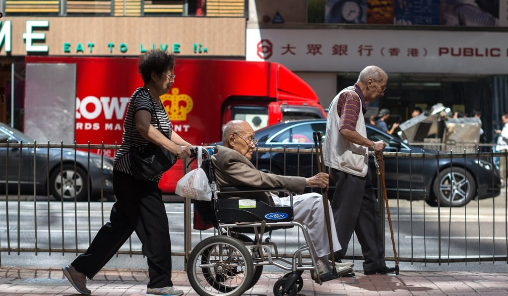 Hong Kong residents aged 65 or older are likely to make up close to one-third of the population in 2036. Photo: EPA