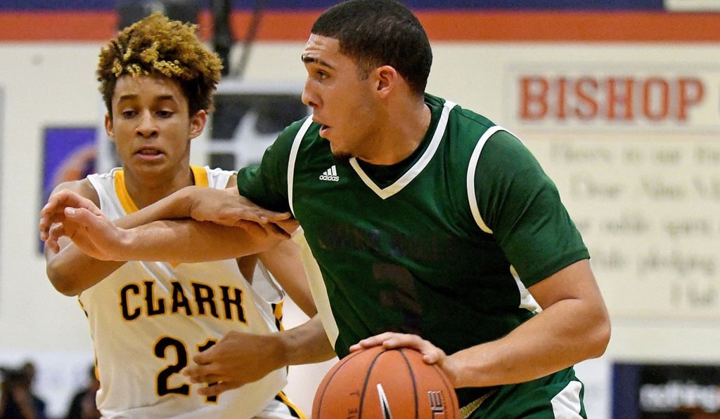 LiAngelo Ball (right) was reportedly involved in a shoplifting incident with two other UCLA players in Shanghai. Photo: USA TODAY Sports