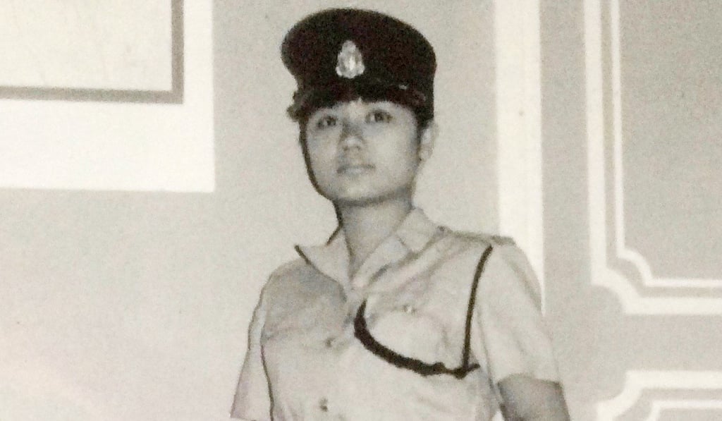 Frances Yip in Auxiliary Police uniform 1968. Photo: Handout