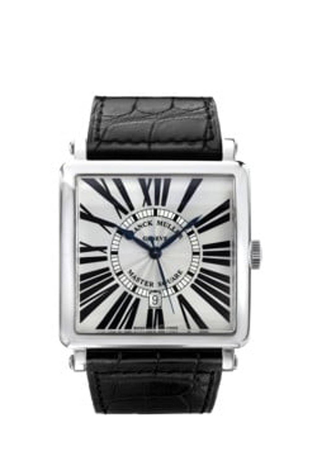 Franck Muller Master Square in White Gold. ‘I like taking it out on rare occasions, mostly when I am wearing all black,’ Lee says.