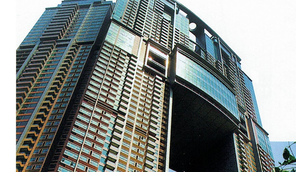 The Arch, a SHKP project, is next to the International Commerce Centre.