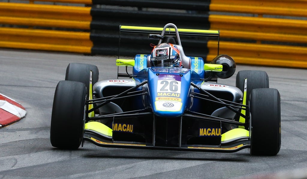 Lando Norris corners during the 63rd Macau Grand Prix. Photo: K.Y. Cheng