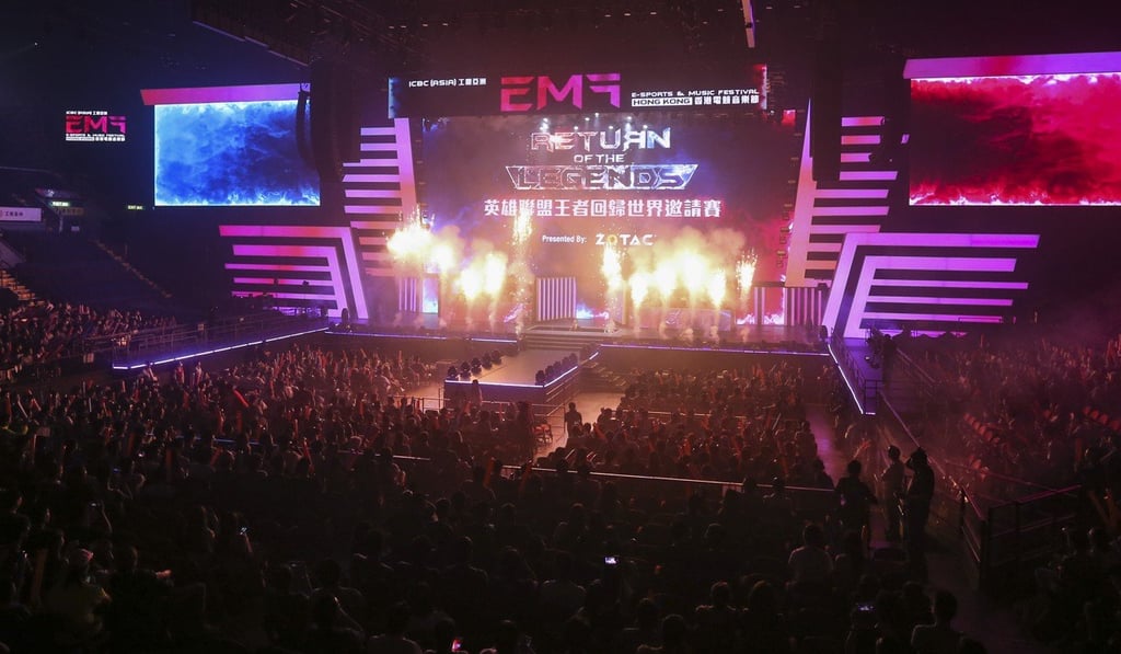 Big business: an e-sports tournament earlier this year at the Hong Kong Coliseum. Photo: Dickson Lee