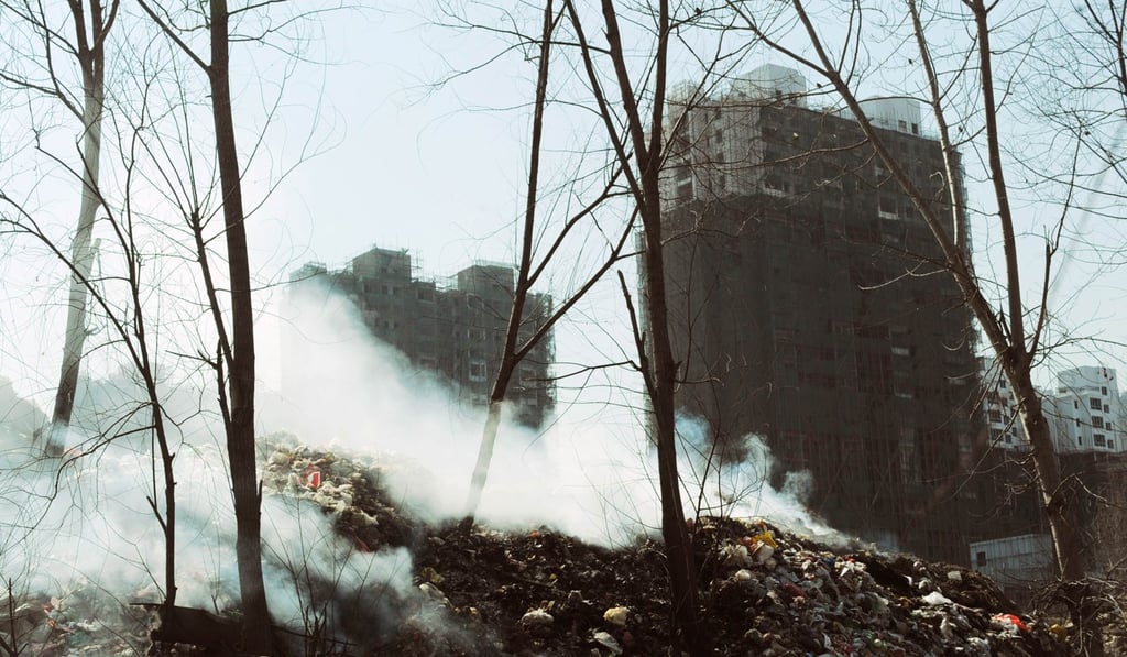 A rubbish dump in a Beijing suburb. Photo: AFP