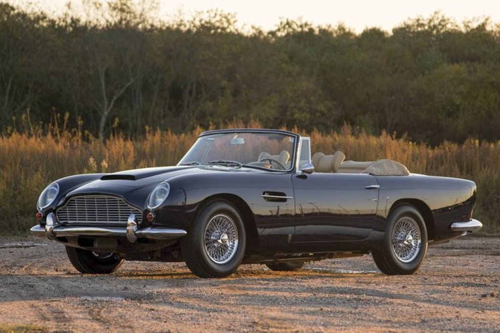 A US$2.45 million 1965 Aston Martin DB5 Convertible is one of the cars for sale in the auction. Photo: RM Sotheby's