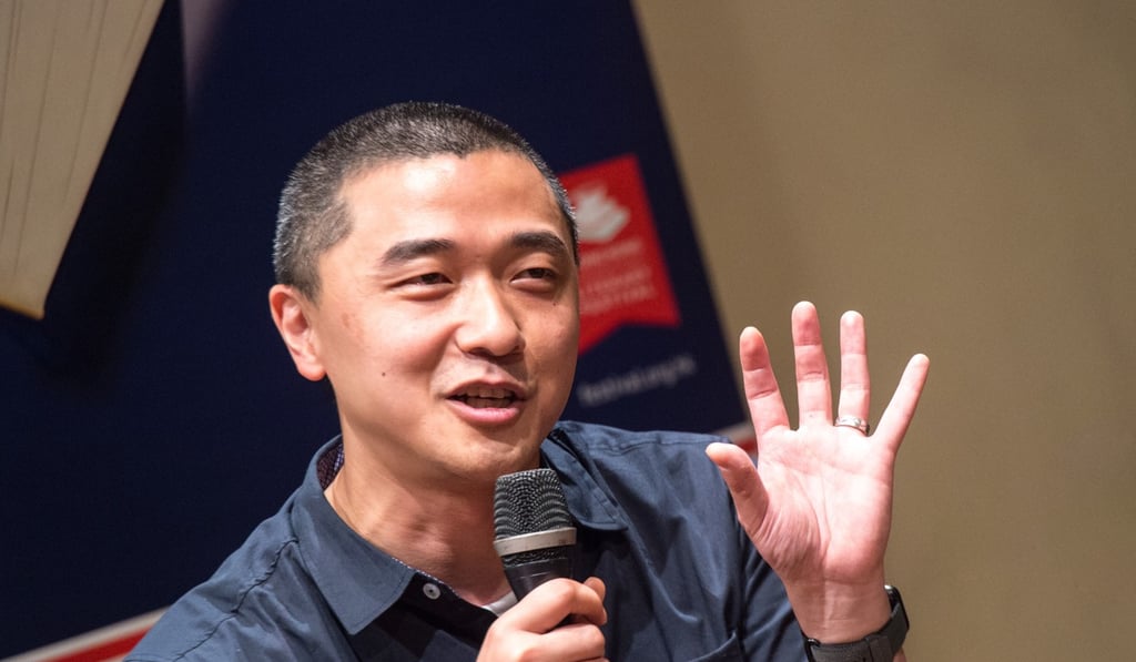 Author Ken Liu talks at the Hong Kong International Literary Festival at the Fringe Club,Central. Photo: Handout. Author Ken Liu talks at the Hong Kong International Literary Festival at the Fringe Club,Central. Photo: Handout.