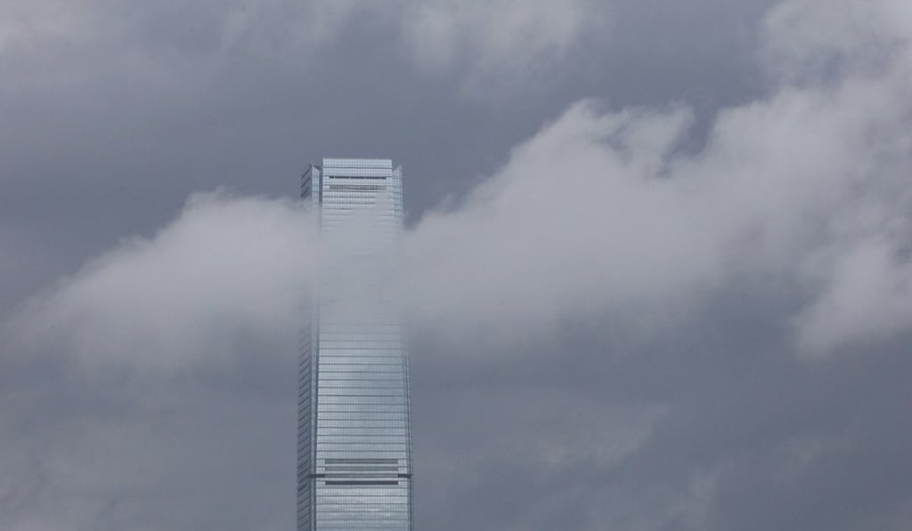Cloud covers the International Commerce Centre in West Kowloon. Photo: Felix Wong