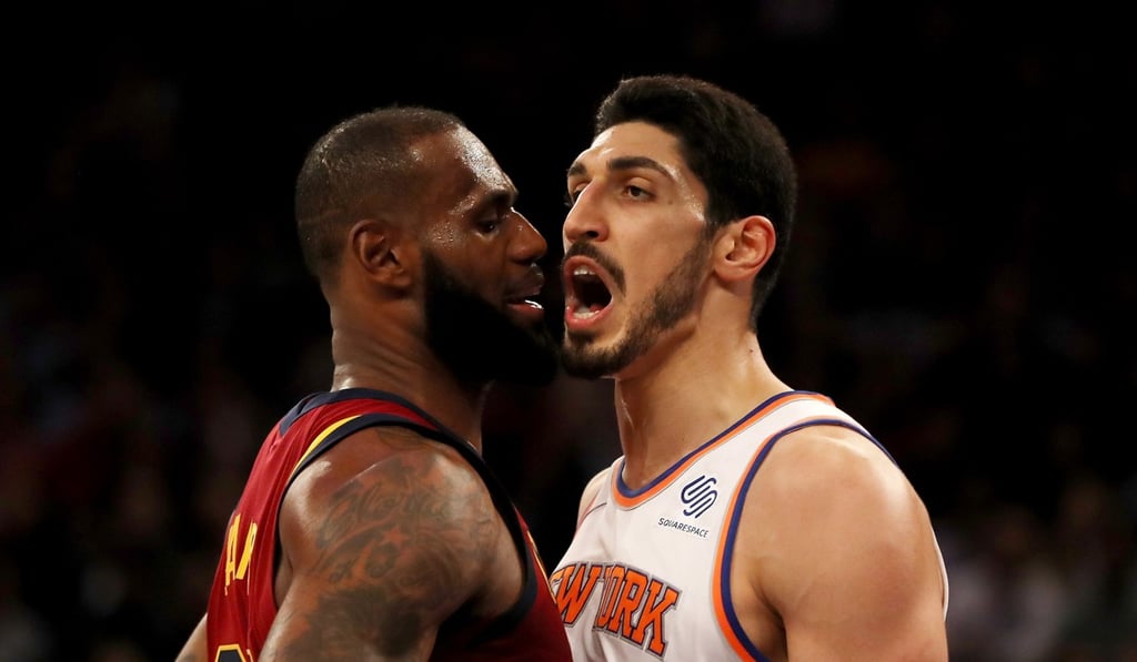 Enes Kanter gets in LeBron James’ face. Photo: AFP Enes Kanter gets in LeBron James’ face. Photo: AFP