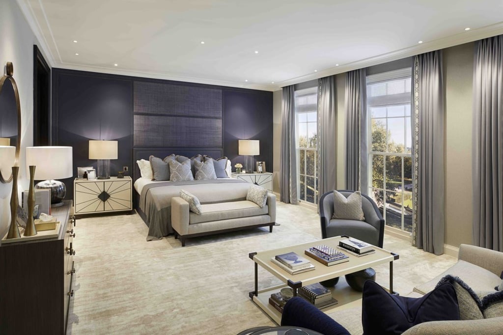 A master bedroom at Twenty Grosvenor Square.