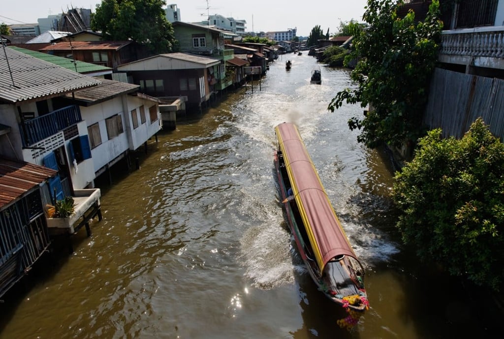 Longtail boats in Bangkok.