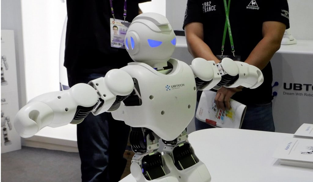 Other UBTech products include the Alpha 1 Pro, which can be programmed to dance, play music and even do yoga. Photo: Reuters