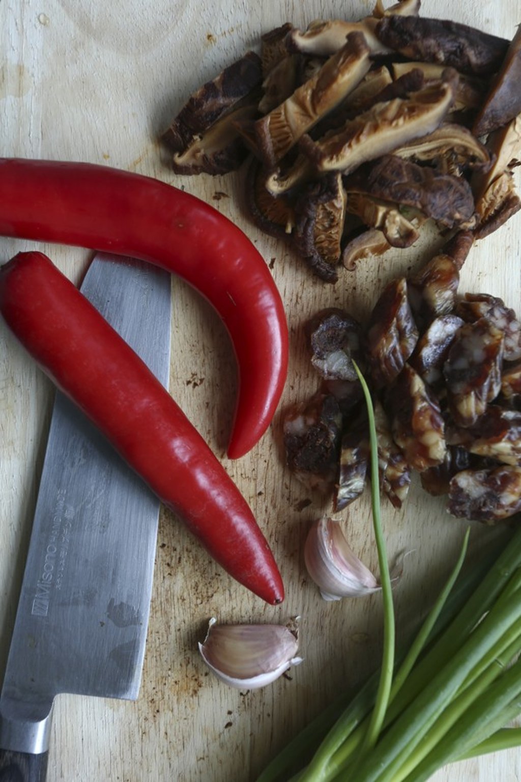 Some of the ingredients for the dish.