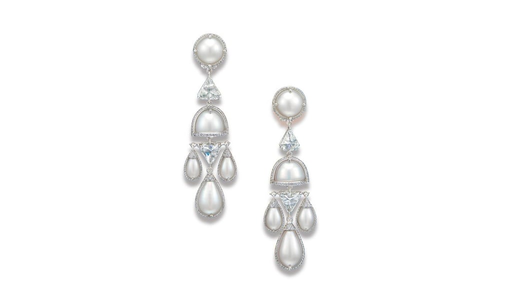 Exceptional earrings created with natural pearls and diamonds, designed by Edmond Chin, sold for US$827,889 at Christie’s auction this year. Exceptional earrings created with natural pearls and diamonds, designed by Edmond Chin, sold for US$827,889 at Christie’s auction this year.