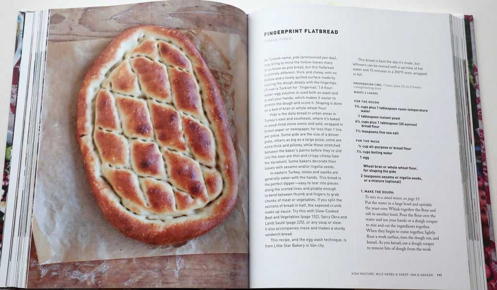 Recipe for fingerprint flatbread.