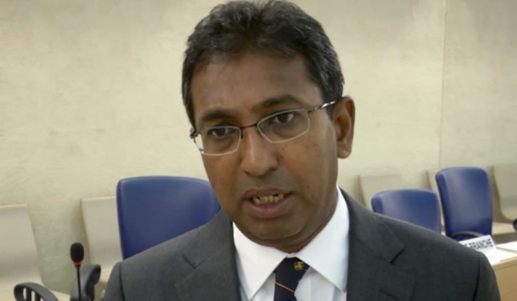 Harsha de Silva, Sri Lankan deputy minister for national policies and economic affairs, admitted the government’s commitment to human rights had been undermined. Photo: AP