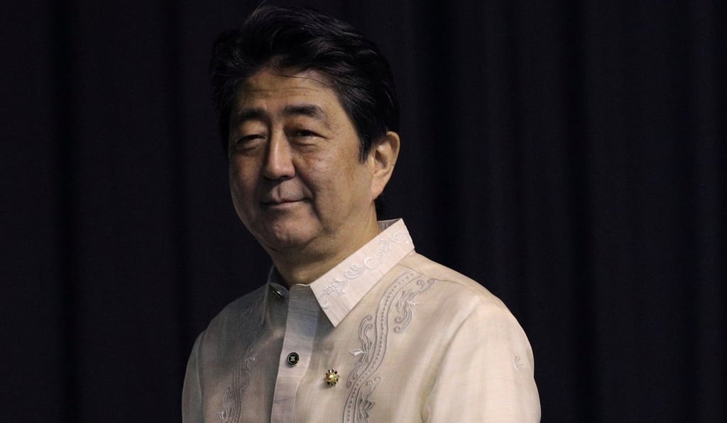 Japan's Prime Minister Shinzo Abe at the Asean gala dinner. Photo: Reuters