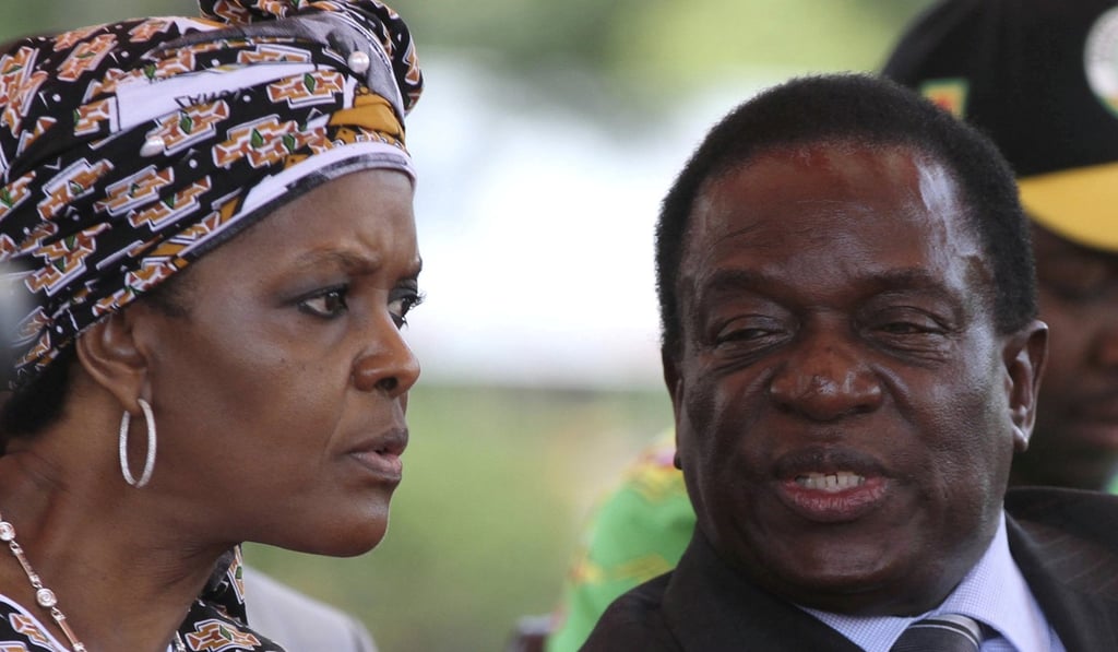 President Robert Mugabe's wife Grace Mubage and Vice-President Emmerson Mnangagwa in 2016. File photo: Reuters