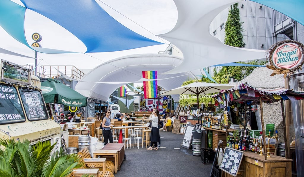 While in Tokyo, visit street-food-style outdoor restaurant Commune 246. It is home to a rotating collection of food vendors. Photo: Alamy