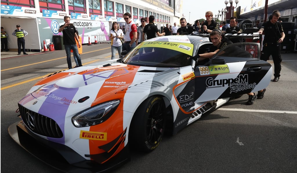 Engel’s Mercedes is rolled out for the start of practice.