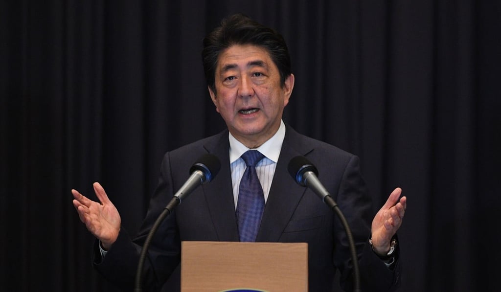 Japan's Prime Minister Shinzo Abe has the most to gain from the Quad alliance. Photo: AFP