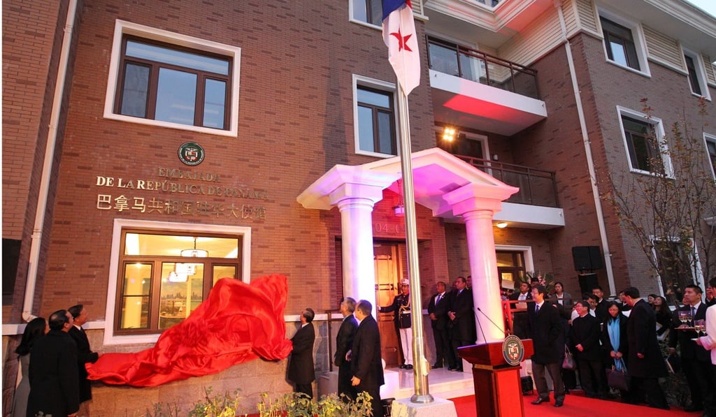 Panama’s President Varela voiced his support for the “one-China” principle as his country opened an embassy in Beijing. Photo: Simon Song Panama’s President Varela voiced his support for the “one-China” principle as his country opened an embassy in Beijing. Photo: Simon Song