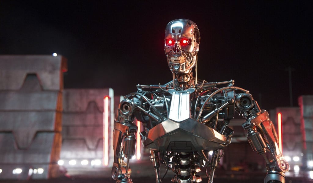A shot from the film Terminator Genisys, which features killer robots. Photo: Paramount Pictures/Skydance Productions