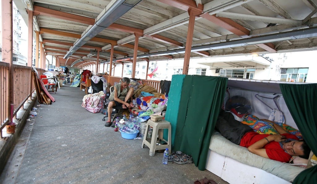 Tong Shui Road footbridge in North Point. Photo: Nora Tam