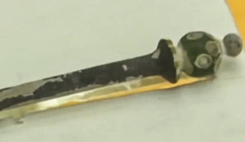 One of the items was a Han glass hairpin of a type that had never been seen before. Photo: news.sina.com, cn