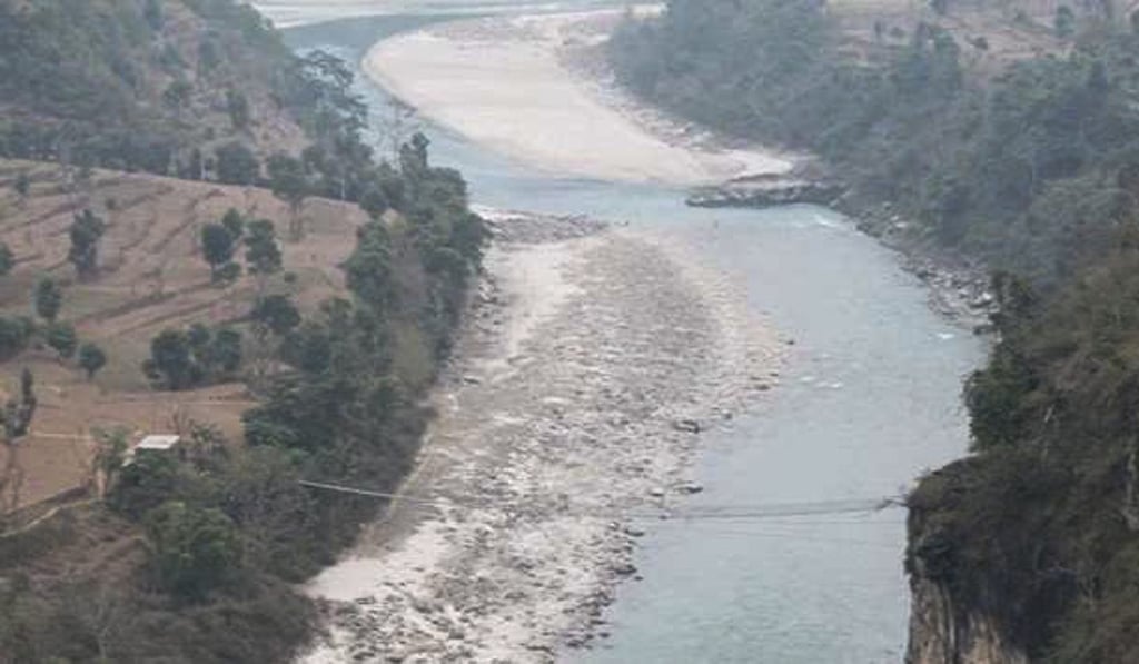 The proposed Budhigandaki hydroelectric dam site in Nepal. Photo: HANDOUT