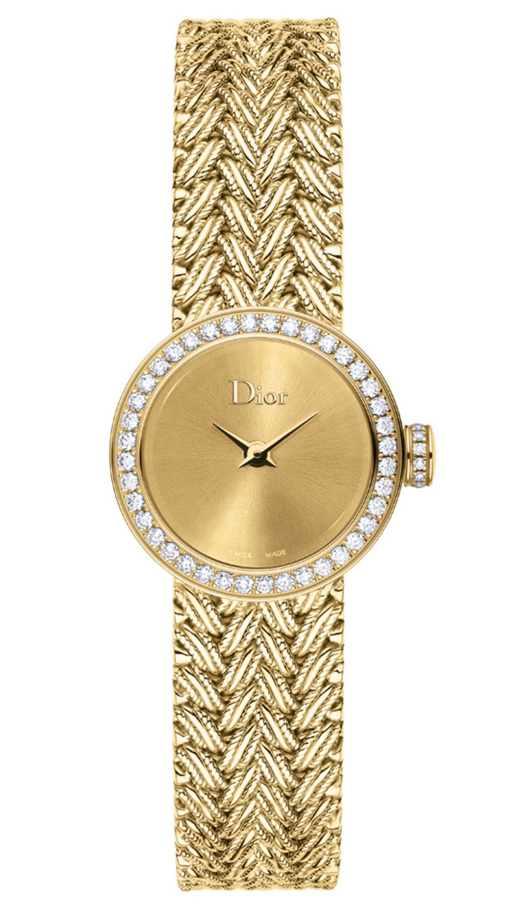 La Mini D de Dior Satine Tressée La Mini D de Dior Satine Tressée