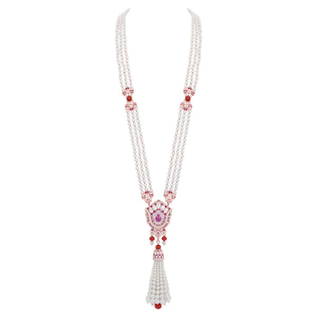A Cachette long necklace from Van Cleef Arpels’ Le Secret high-jewellery collection.