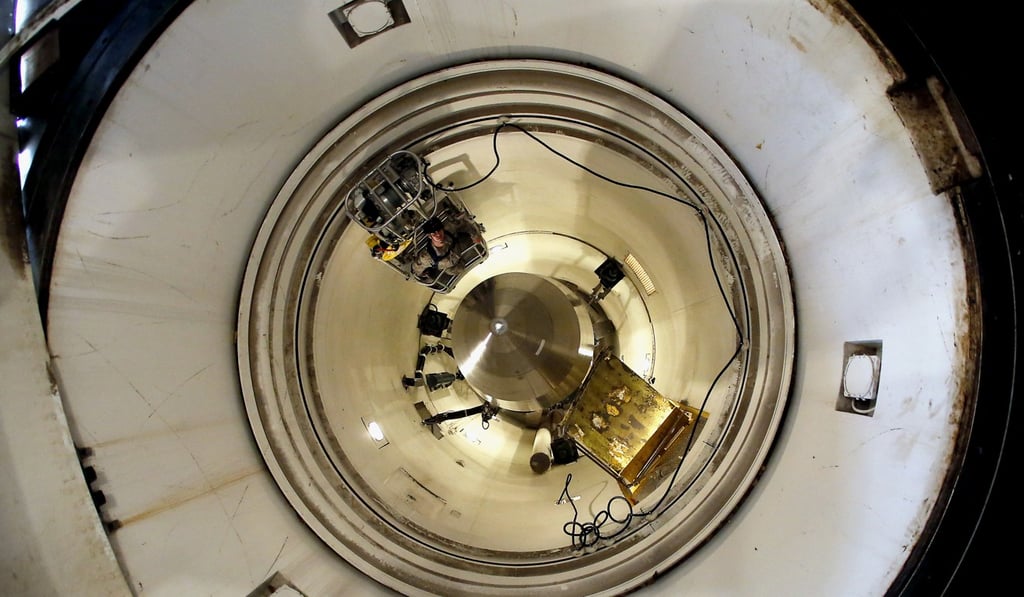 A US Minuteman 3 missile, If the US president ordered a pre-emptive nuclear strike, could anyone stop him? Photo: AP A US Minuteman 3 missile, If the US president ordered a pre-emptive nuclear strike, could anyone stop him? Photo: AP