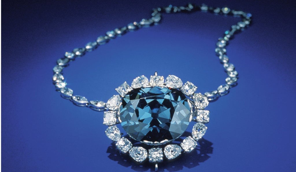 Cartier’s Hope diamond mounted as a pendant and now part of the Smithsonian Institute.