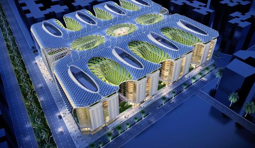 The complex features 1,000 luxury apartments. Photo: Vincent Callebaut Architecture The complex features 1,000 luxury apartments. Photo: Vincent Callebaut Architecture