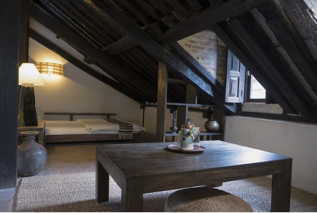 A room at the Peacock Guest House.