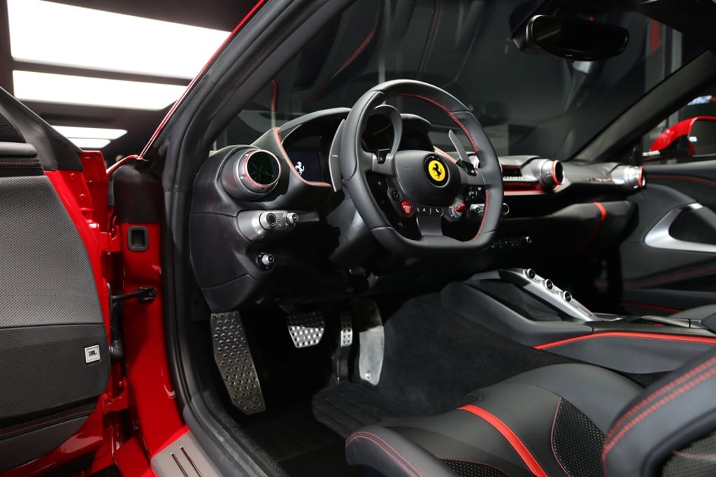 The supercar has plenty of space.