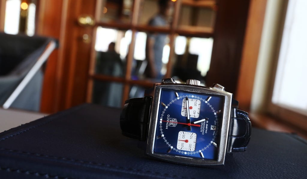 ‘My father-in-law saved TAG Heuer from bankruptcy many years ago by buying a major share and ordering 3,000 stopwatches for the Chinese market. This watch reminds me of his courage in saving the company, which is a leading brand today,’ says Robert de Haer of his Tag Heuer watch. Photo: SCMP / Jonathan Wong